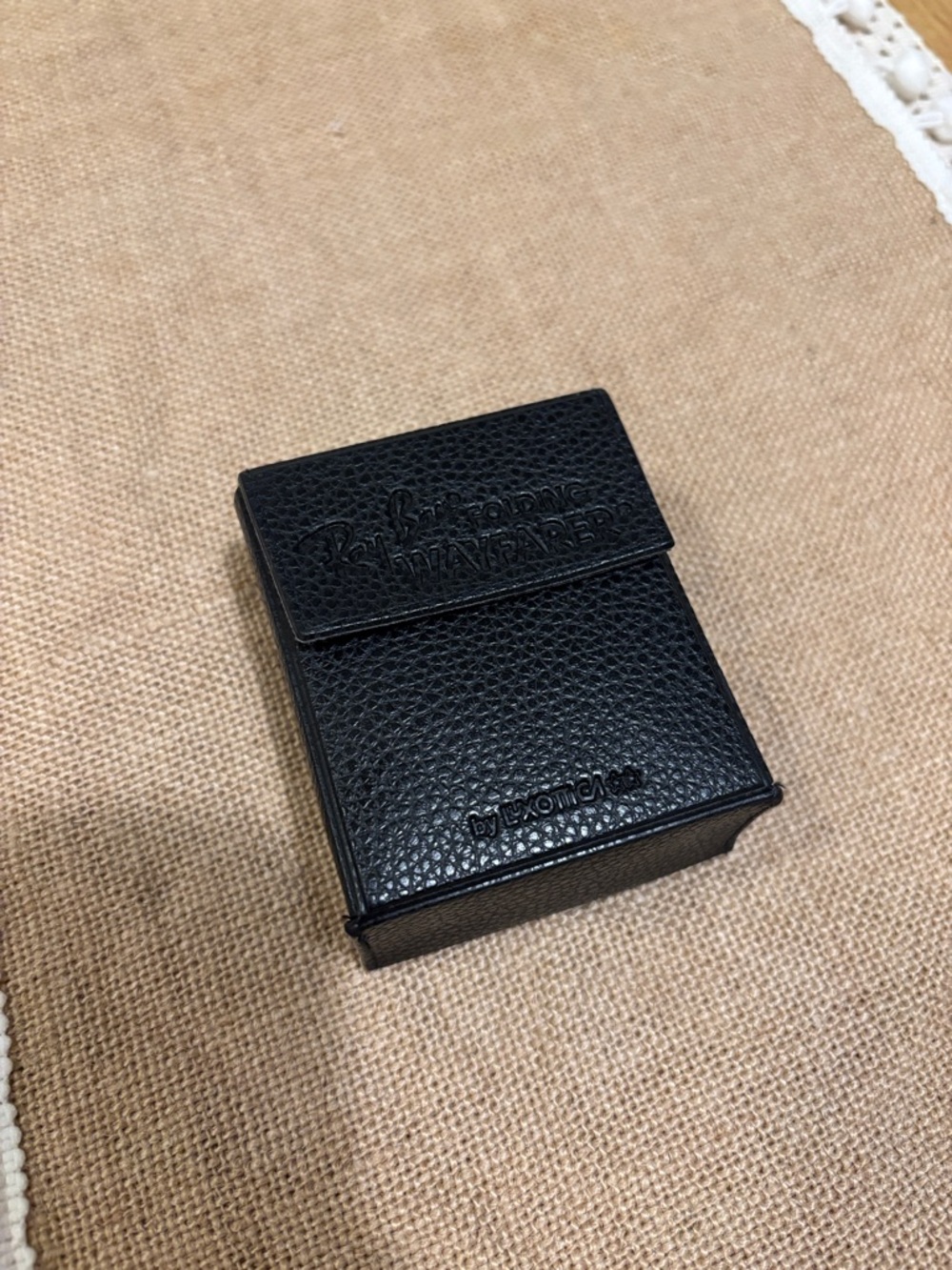 Ray-Ban Black Pebble Leather Eyewear Case